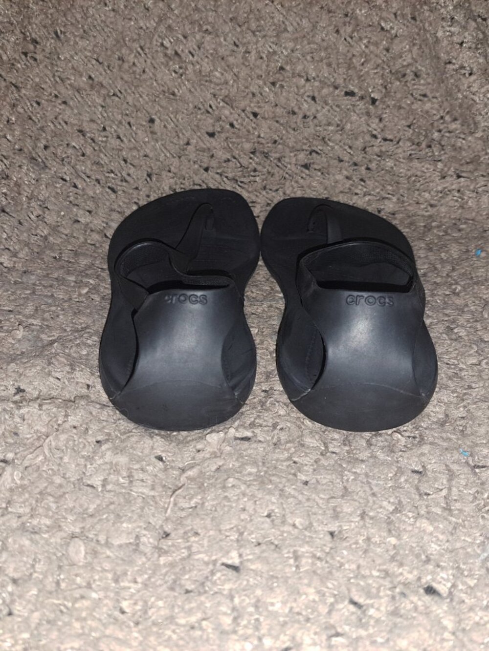 CROCS-Sexi Serena-Comfort T-Strap Thong Sandals-Black-SZ 10-Near Mint - Picture 5 of 7